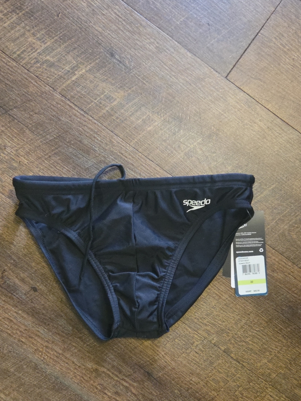 Speedo Men's Black Training Swim Trunks